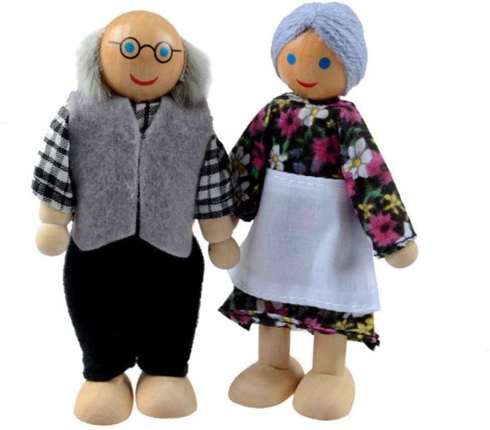 wooden dollhouse people