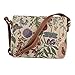 Ladies Garden Flower Tapestry Mini Satchel Cross-body Bag Adjustable Strap also as Small Shoulder Bag by Signare (XB02-MGD)l