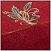 Lenox Ribbon and Holly Embroidered Bath Towel, Red