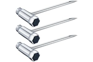 MetVot 3 Pack Chainsaw Wrench 13 by 19 mm 1/2x3/4 Chainsaw Tool Chainsaw Scrench Replacement Combination Screwdriver and Wrench T Wrench Spanner Tool (3)