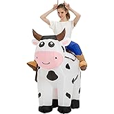 tasanor Blow Up Cow Costumes for Adults,Inflatable Costume Adult,Inflatable Cow Costume,Halloween Costumes for Men/Women