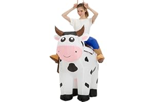 tasanor Blow Up Cow Costumes for Adults,Inflatable Costume Adult,Inflatable Cow Costume,Halloween Costumes for Men/Women