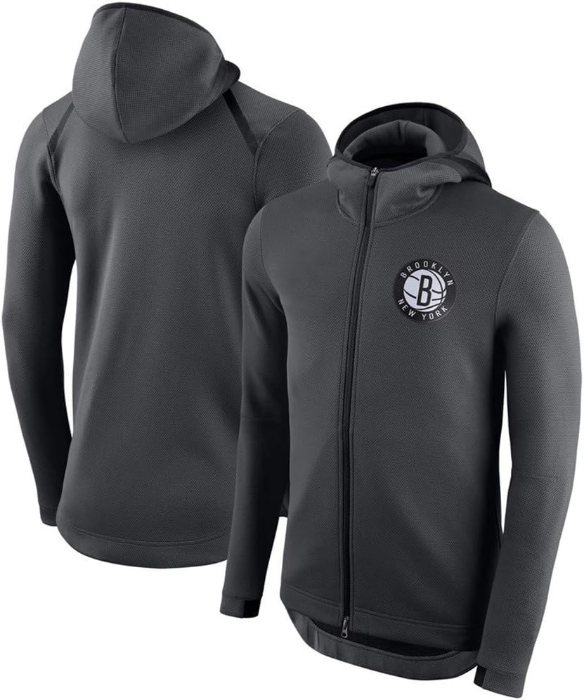 Men's Hoodie NBA Fans Jersey Brooklyn Nets Classic Sweatshirt with Drawstring Zip Long Sleeves Casual Comfortable Warm Pullover S-XXXL
