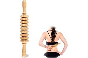 KintKita Wood Therapy Massage Tools,Wooden Massager Stick Roller Lymphatic Drainage Tool,Maderoterapia Kit Self Massage Roller Tool for Cellulite Reduction,Muscle Tension and Body Shaping,Contouring