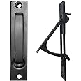 senharvest Pocket Door Edge Pull - Hidden Edge Handles Hardware for Easy Access, Stylish Pocket Door Pull, Ideal Pocket Door Hardware Solution. (Black, 2 Pack)