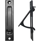 senharvest Pocket Door Edge Pull - Hidden Edge Handles Hardware for Easy Access, Stylish Pocket Door Pull, Ideal Pocket Door Hardware Solution. (Black, 1 Pack)