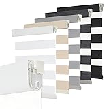 Persilux No Drill No Tool Zebra Blinds Dual Layer