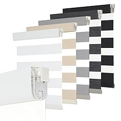 Persilux No Drill No Tool Zebra Blinds Dual Layer