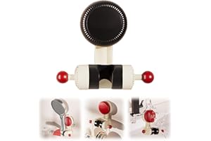 TOCHAIR Adjustable Suction Cup Shower Holder, 2024 New Suction Cup Hooks for Shower, Universal Handheld Shower Head Holder for Bathroom, No Drilling Required (Black, 1 PC)