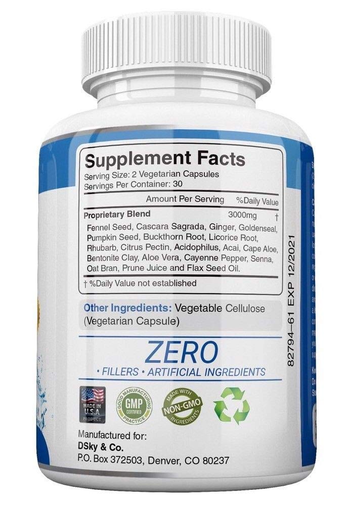 Colon Cleanser & Detox for Weight Loss 3000mg Max Strength Detox