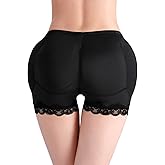 Aivtalk Women Butt Lifter High Waist Padded Hip Enhancer Underwear Seamless Lace Body Shaper Firm Control Boyshorts