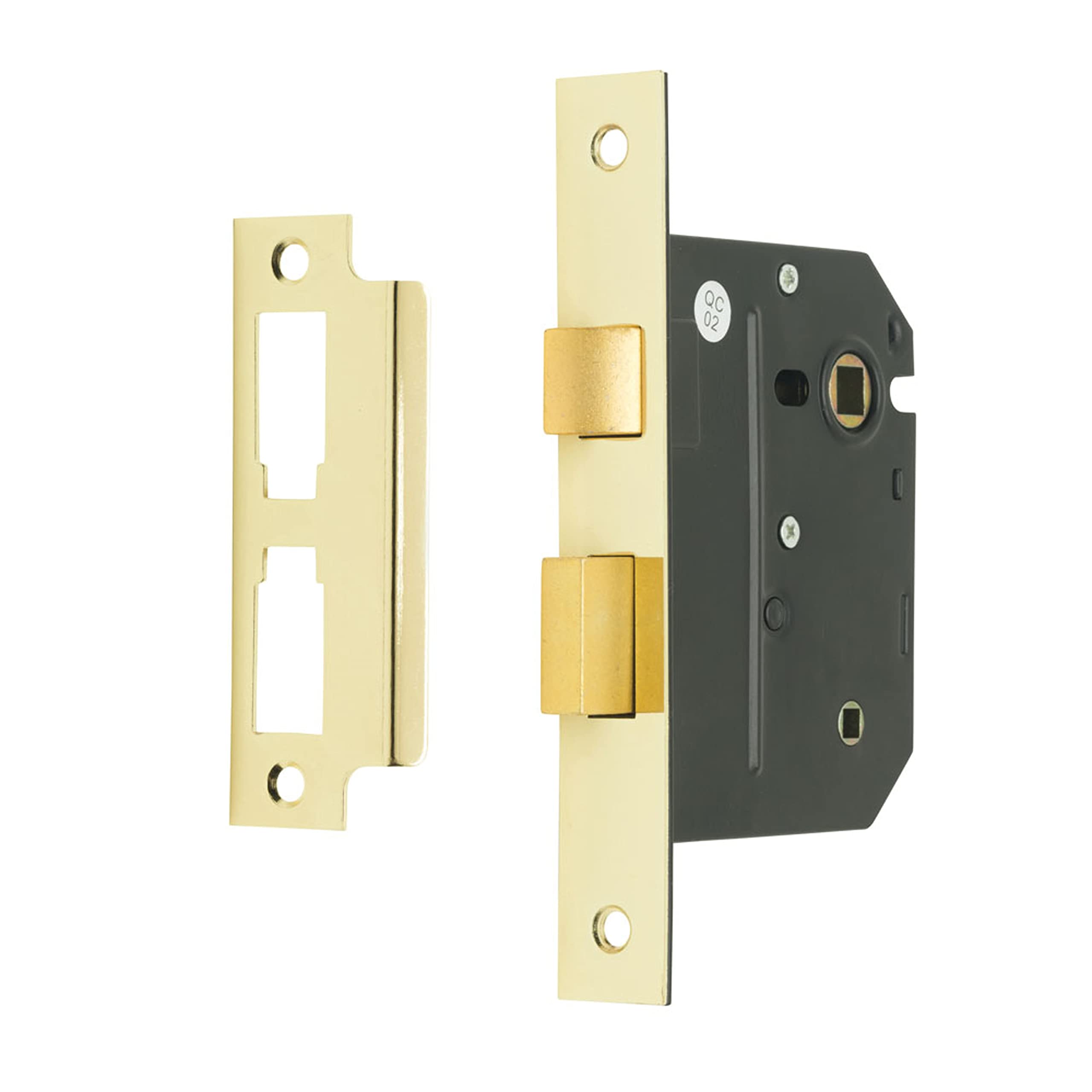 Sterling MLB330 3-inch/76mm 3-Lever Bathroom Sashlock - Brass