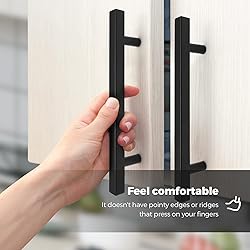 Ravinte Black Cabinet Handles 10 Pack 5 inch Matte