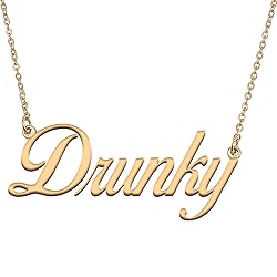 HUAN XUN Customized Custom Simple Any Name Necklace