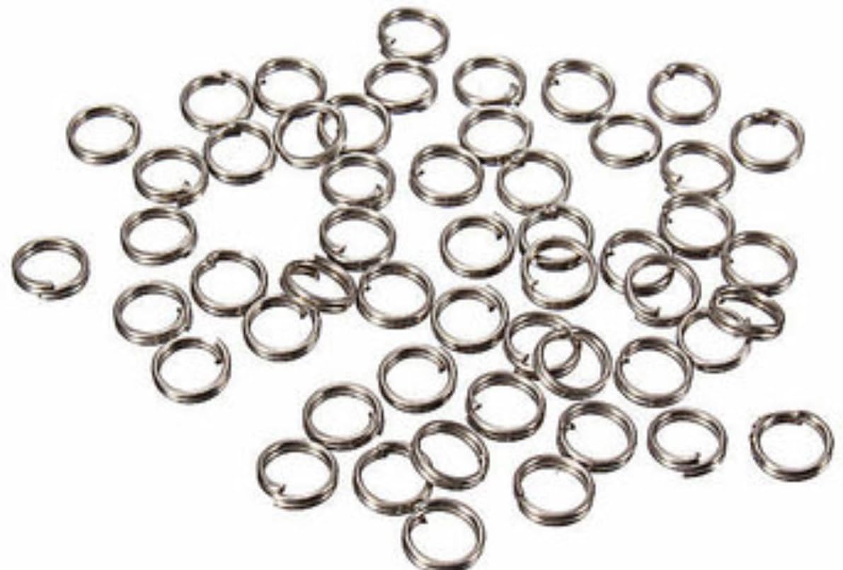 50pcs Stainless Steel Fishing Tackle Split Rings by