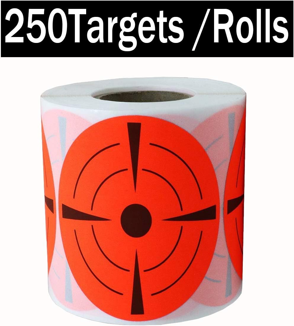 Pop Resin Target Stickers (Qty 250pcs 3") Rated Self Adhesive Targets for Shooting We Offer