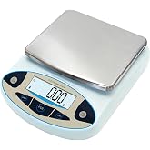 Lab Scale 5000g x 0.01g, High Precision Digital Analytical Balance | 0.01g accuracy, backlit LCD. Ideal for lab, jewelry, kitchen, research. Tare, calibration, stainless steel platform