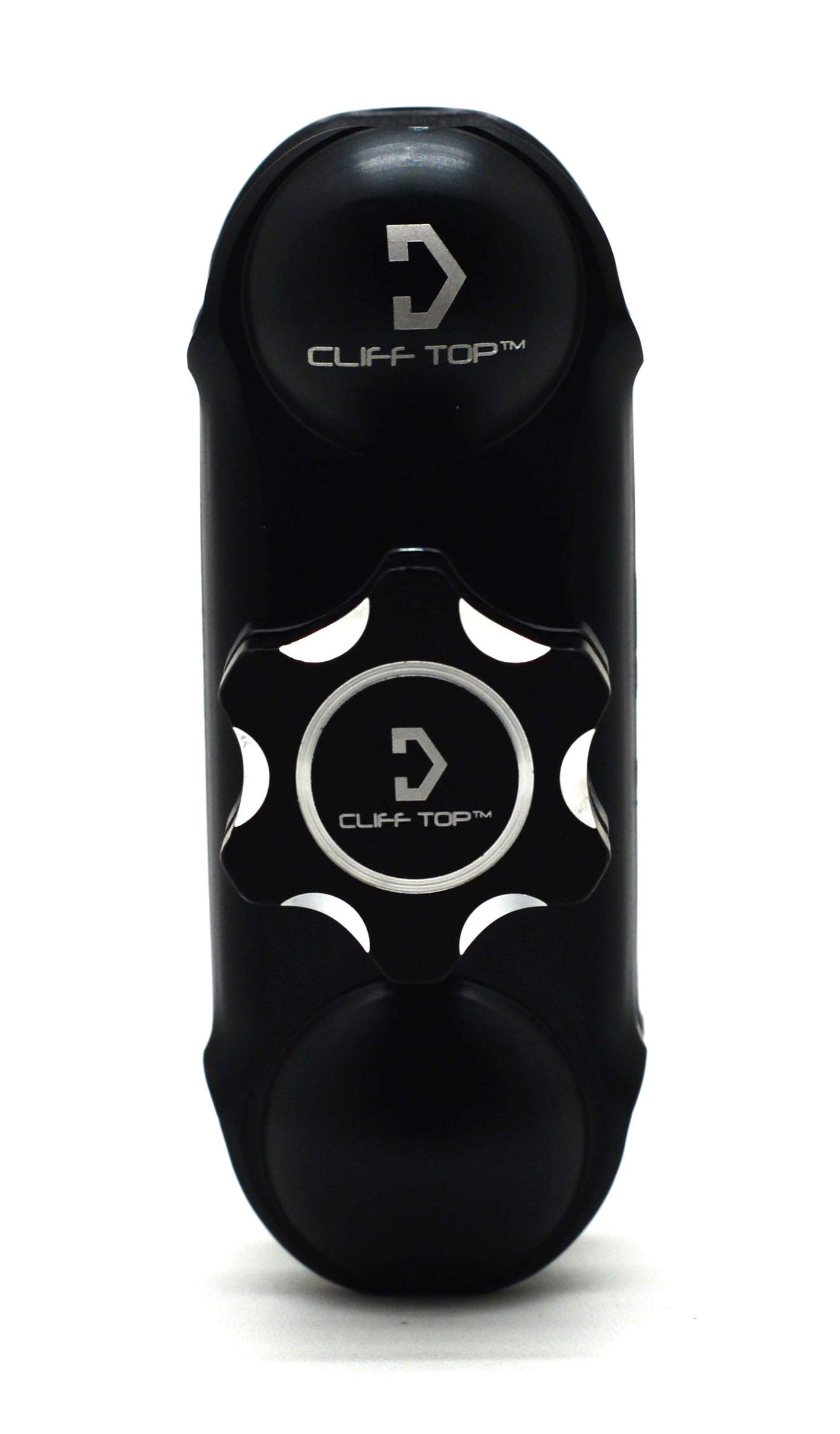 Cliff-Top Composite Double Socket Arm for 1-Inch Ball Bases (Black), with Black Metal Screw