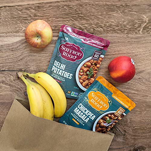 Saffron Road Delhi Potatoes Meal Pouch Vegan, Gluten Free, NonGMO