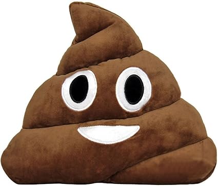 WEP Poop Emoji Pillow Emoticon Stuffed 