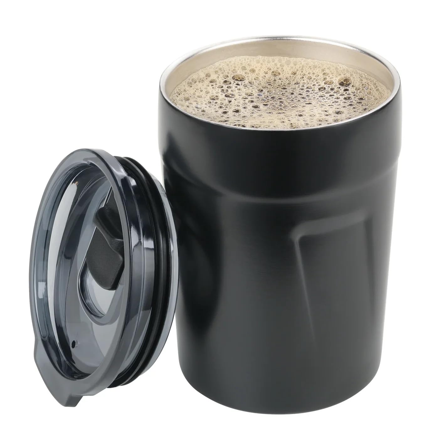 Troika Unisex - Adult Espresso Doppio Travel Paper Mug, Black, 90 x 70 x 70 mm