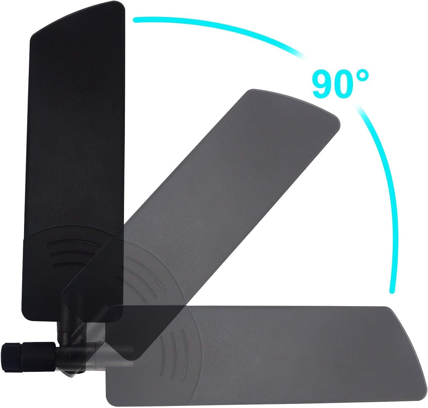 YILIANDUO 3400-4900MHz 5G Antenna 12dBi Omni-Directional Aerial SMA Male plug Black High Gain Antenna for WiFi Router Wireless Network Reception Long Range Receiver Pack of 2 - Image 5