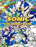 Sonic Coloring Book: Ultimate Color Wonder Sonic The Hedgehog Coloring Book Pages & Markers, Mess Free Coloring, Wonderful Gift for Kids And Adults