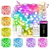 66Ft Smart Led Fariy String Lights Work with Alexa Google Home Voice APP Remote Control ICRGB Color Changing Multi Modes…