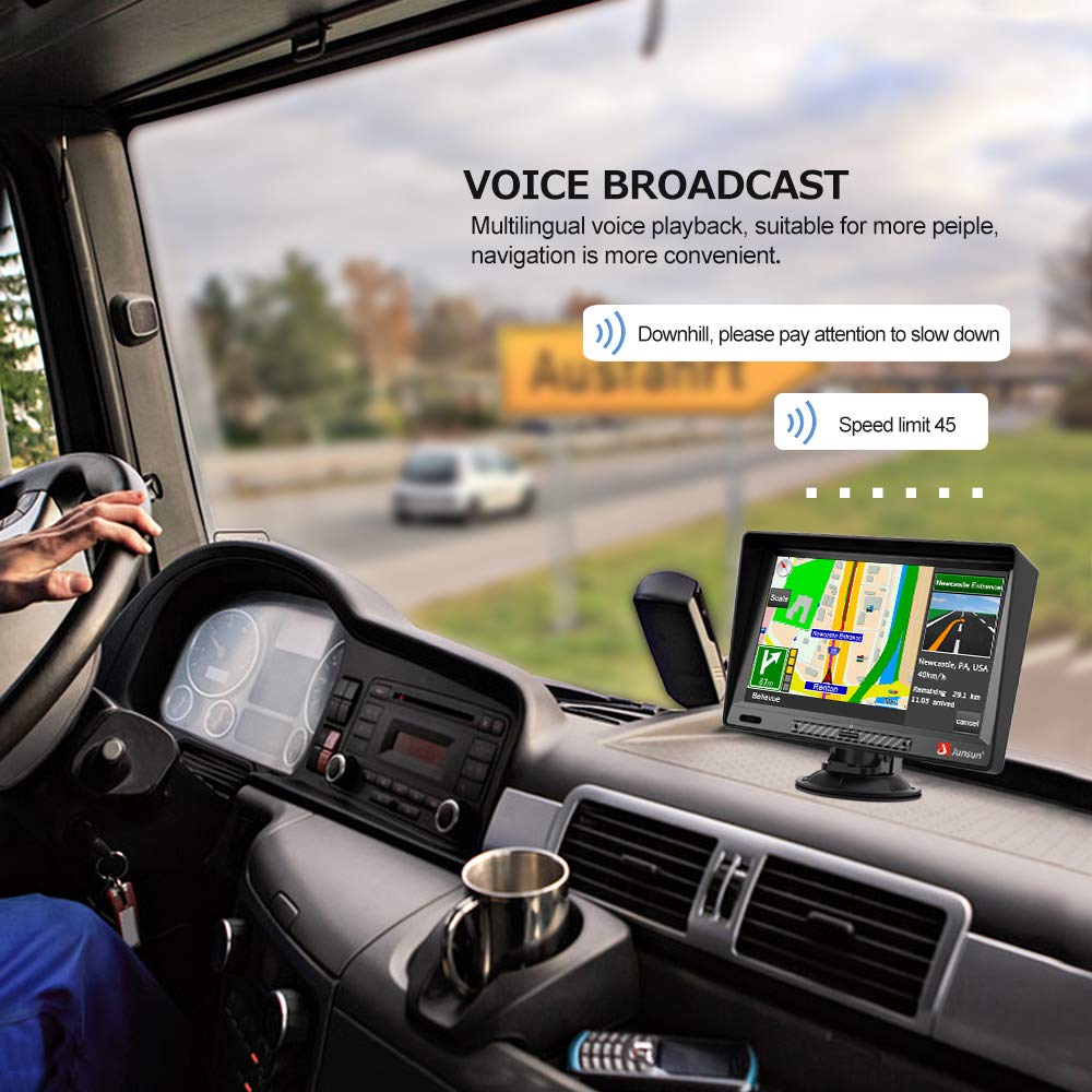 GPS Navigation for Car, 9 inch Car Truk GPS with Sunshade HD Touch Screen 8GB 256MB Sat Nav for Cars with USA, Canada, Mexico Lifetime Map Free Update