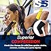 BEST KNEE COMPRESSION SLEEVE - Strength Sleeves Knee Support Sleeve GUARANTEED #1 Recovery Knee Brace. Leg Wrap for Knee Pain, Arthritis, Patella Knee. Running, Workout, Weightlifting Sleeves (Large)