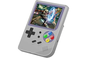 DREAMHAX RG300 Portable Game Console with Open Source System Preload 10000 Games, Handheld Video Games Player with 16G + 32G TF Card 3 Inch IPS Screen, Arcade Retro Games Gifts (Gray)