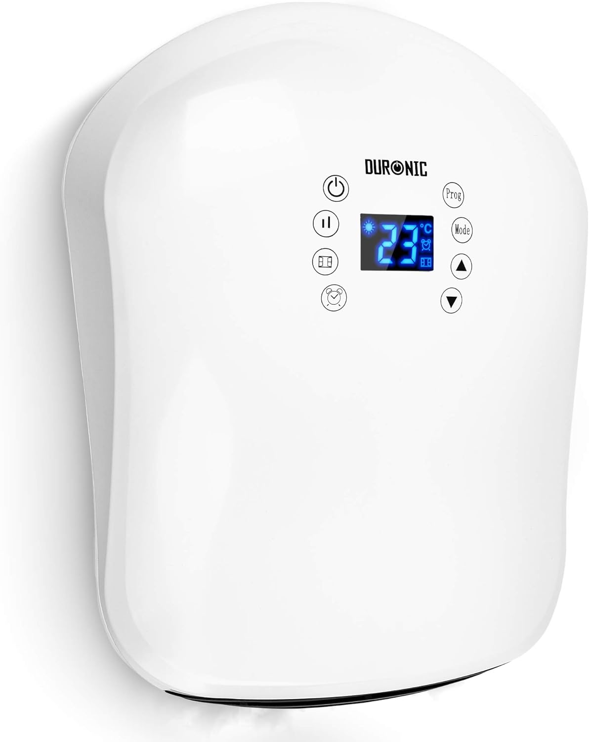 Duronic Bathroom Fan Heater BFH20 Wall Heater with Downflow Timer