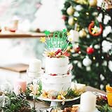 Pargleev Glittery 60th Birthday Cake Topper Green Gold Party Decorations view 4