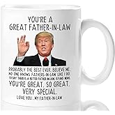 Aurahouse You're A Great Father in Law 11 Oz Coffee Mug, Funny Gifts for Father-in-law Birthday, Fathers Day Present Christmas Gifts Coffee Cup (White)