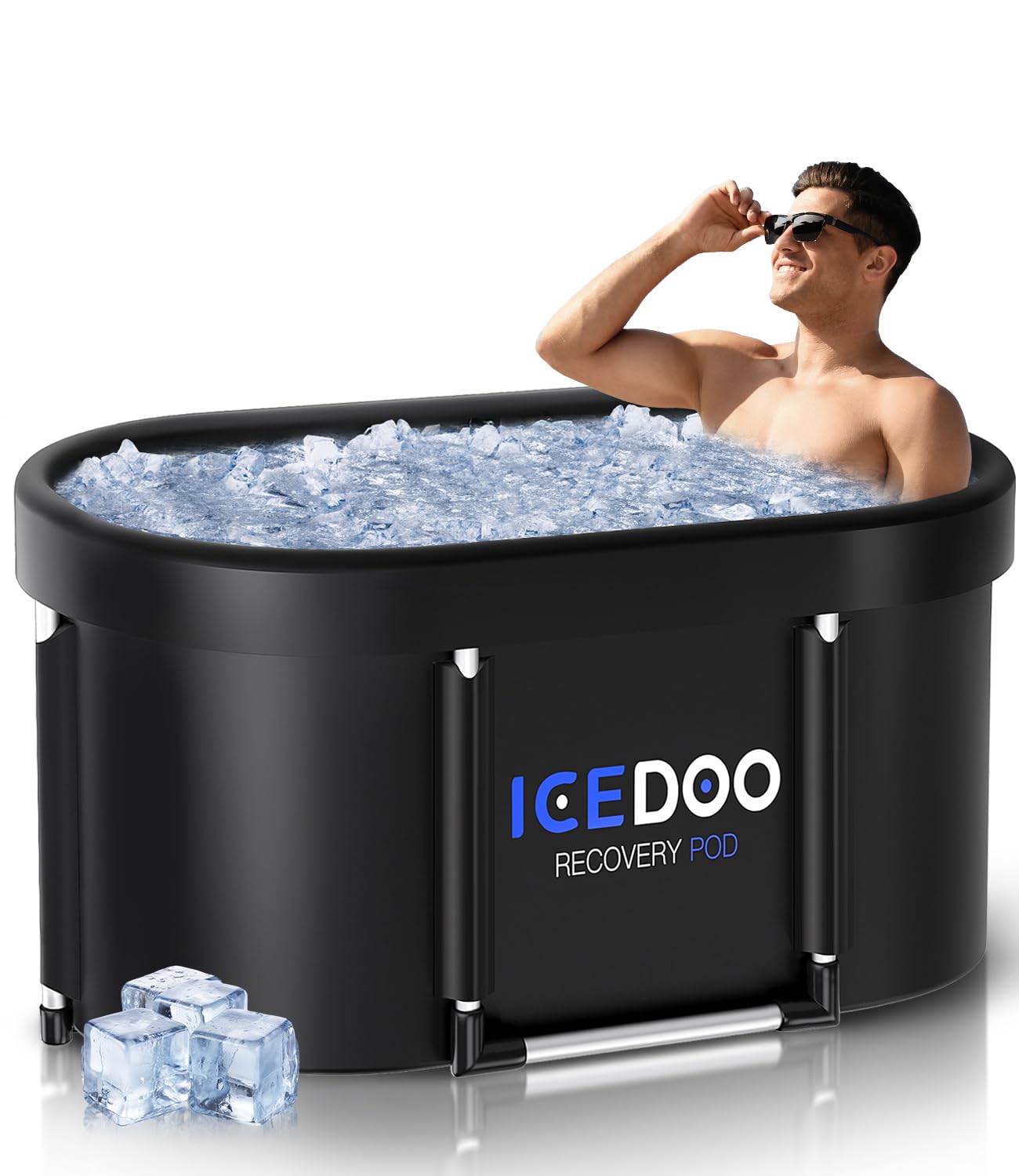 Wxtkkom Upgraded XL Athlete's Collapsible Ice Bath Tub,129 Gal Large ...