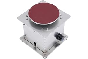 NENCHENGLI 200W Mini Disc Sander With Forward And Reverse Function 4 Inch Disc Sander Small Sanding Disc Machine Adjustable Speed Bench Sander Polisher For Wood, Metal, Stone & Scissor Sanding