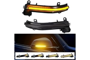 KANSMART LED Dynamic Sequential Turn Signals Mirror Lights for BMW F30 F32 F36 F22 X1 i3 BMW 1/2/3/4 Series Smoked Sequential Side Marker Turn Signal Light Lamp Blinkers Accessories 63137280771 63137280772
