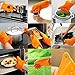 Kitchonics Heat Resistant Silicone BBQ Gloves, Orange