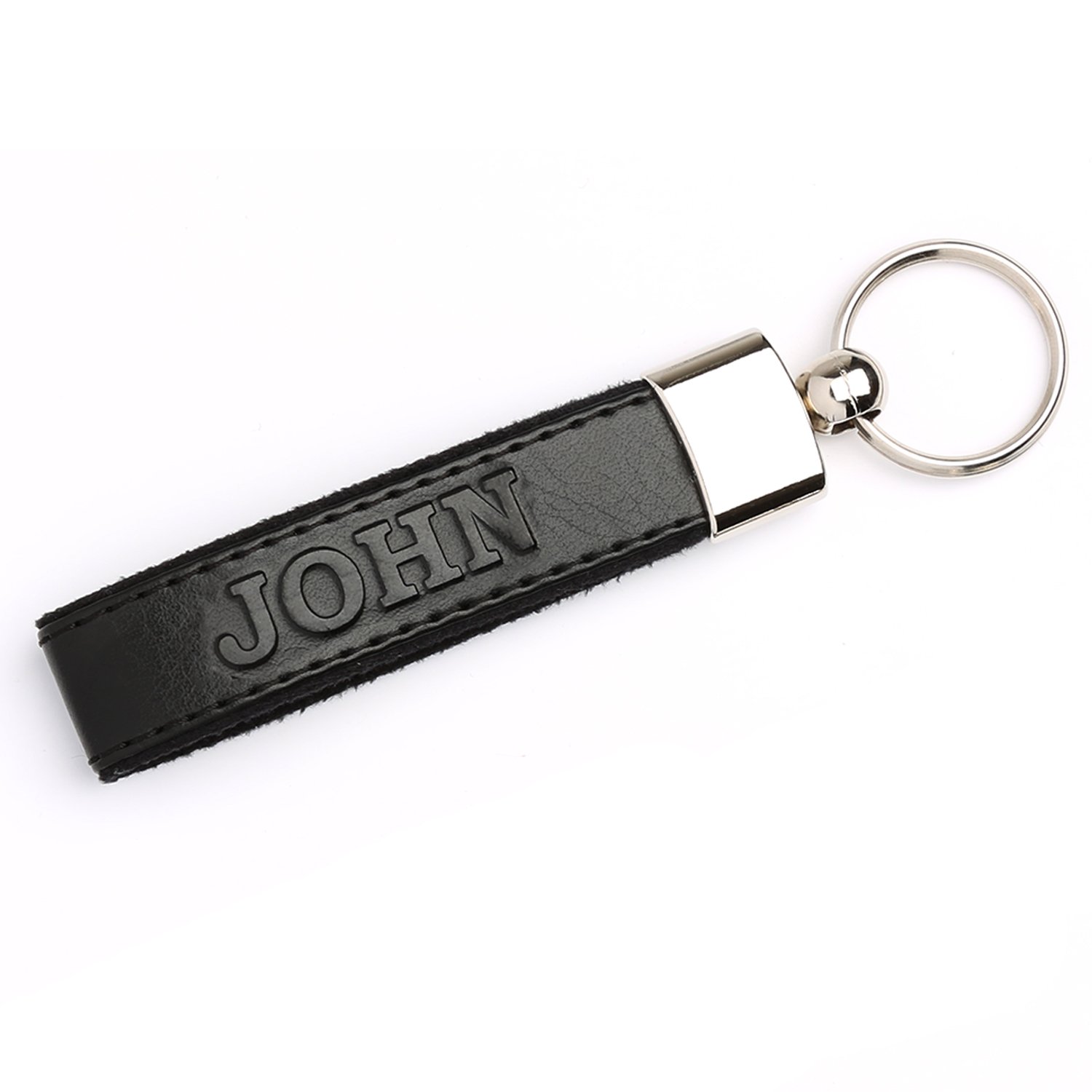 Londo Leather Personalized Keychains Custom Leather Key Chains, Engraved Elegant Keyrings with