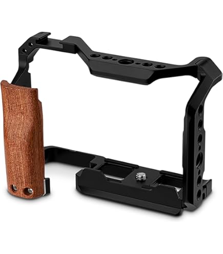 Amazon.com : SmallRig ZV-E10 II L-Shape Plate with Wooden Handle