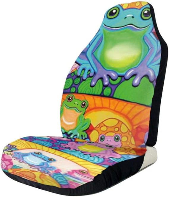WNENG Mushroom Frogs Universal Waterproof Car Seat Cover,Fit Most Car,Truck,SUV,or