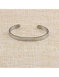 Joycuff - Pulsera de acero inoxidable, diseño minimalista y simple