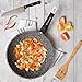 WaxonWare 11 Inch Non Stick Wok & Stir Fry Pan With STONETEC (A 100% PTFE, PFOA and APEO Free) Ceramic Coating & Induction Bottom + Free Table Trivet