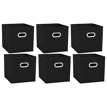 MaidMAX Aufbewahrungsboxen aus Stoff im 6er-Set Flexible