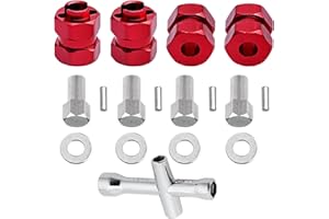 HobbyPark SCX24 Extended Hex Wheel Hubs Wheel Spacers Offsets Adapter for Axial SCX24 Gladiator Chevrolet C10 Deadbolt Wrangler JLU B17 Betty Bronco Upgrades