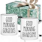 Puouoonyi Couple Housewarming Gift Ideas for Women Men Wife Husband, Engagement Mugs Set Gifts for Bridal Groom Anniversary Wedding Married, Birthday Christmas Gifts for Couple 11oz