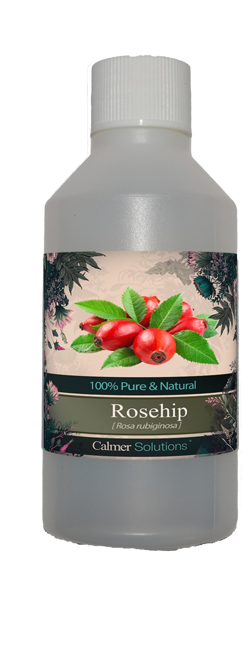 Calmer Solutions Rosehip Oil 100ml – 100% Pure & Natural Cold-Pressed Carrier Oil – Nourishing, Hydrating & Rejuvenating for Skin & Hair – Aromatherapy, Massage & DIY Skincar