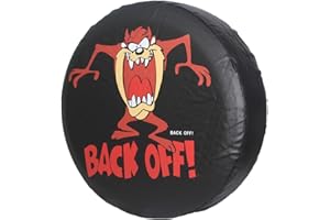 HEALiNK Spare Tire Cover,PVC Leather Waterproof Dust-Proof Back Off Rv Wheel Covers for Jeep Liberty Wrangler SUV Camper Travel Trailer Accessories (15 inch for Tire Φ 27"-29")