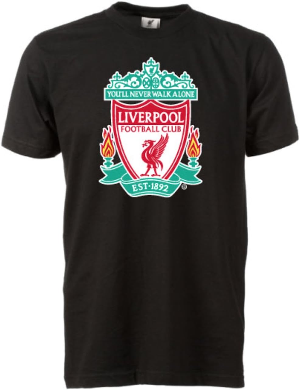 Official Liverpool FC Black Core T Shirt