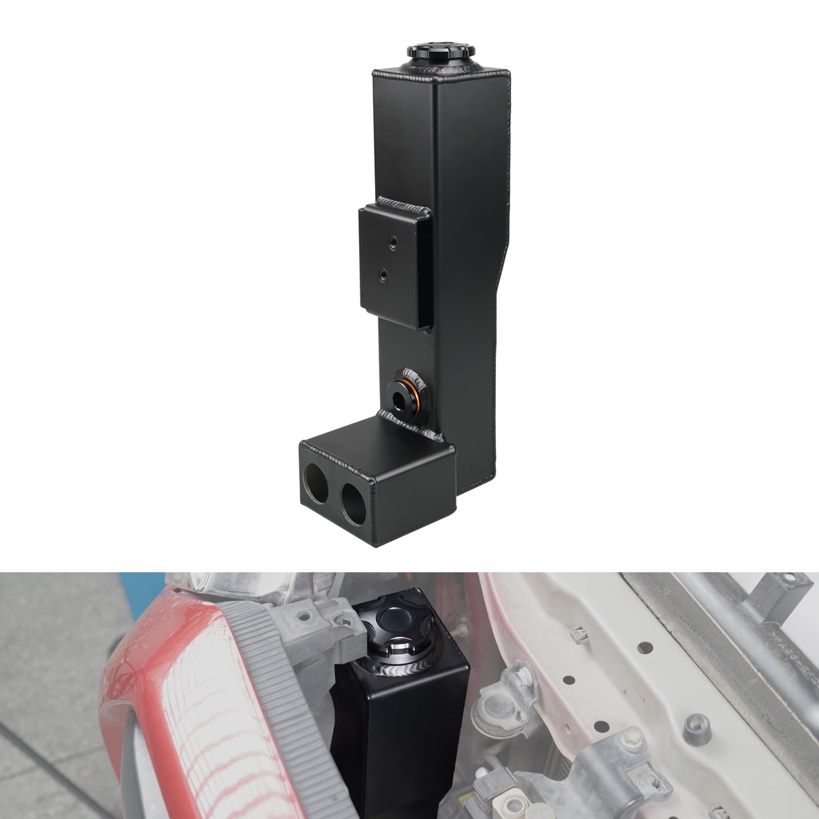 Photo 1 of Bevinsee Washer Fluid Reservoir Replacement Compatible with Toyota 4Runner 2014-2024, Replaced 52103-35110 Aluminium